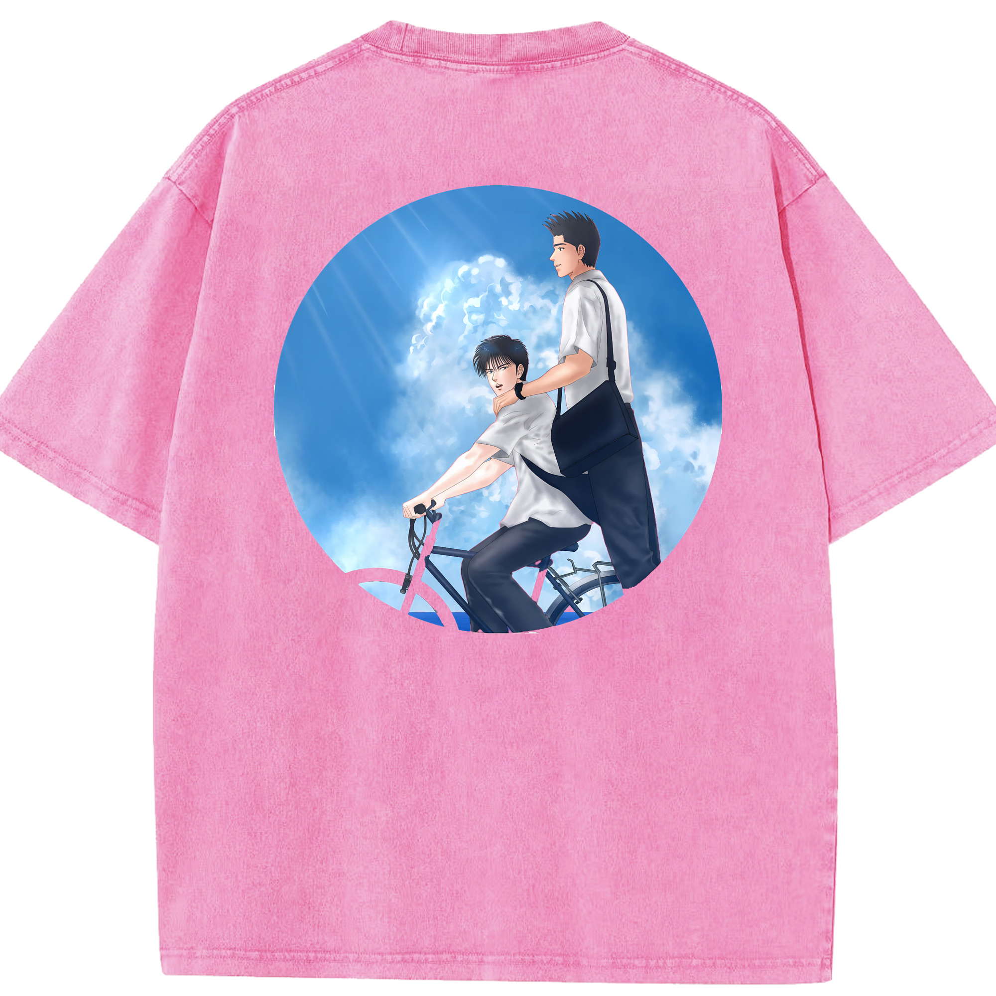 （画像用） SLAM DUNK／スラムダンク 綿100% ヴィンテージ風 半袖Tシャツ（背面プリント）